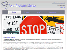 Tablet Screenshot of jlambersonsigns.com